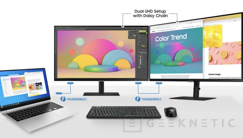 Geeknetic Samsung ViewFinity S8UT: Nuevo Monitor 4K con Thunderbolt 4 de 90W y Ethernet 2
