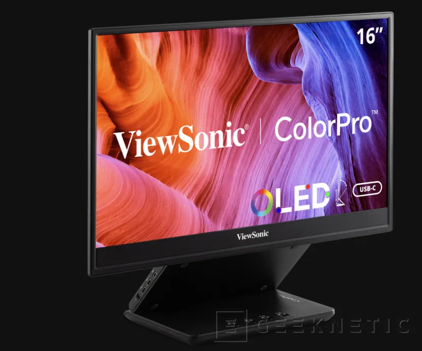 Geeknetic ViewSonic ColorPro VP16: Monitor Portátil con panel OLED de 15,6 pulgadas y USB-C 1