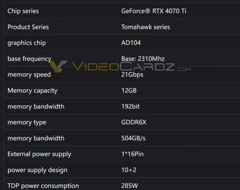 Geeknetic Colorful deja ver la NVIDIA RTX 4070 Ti Tomahawk con unas especificaciones iguales a la cancelada NVIDIA RTX 4080 de 12 GB 2