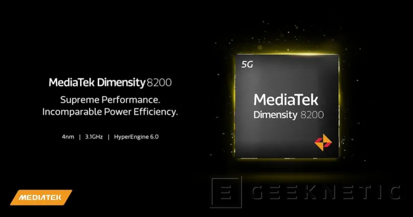 Geeknetic Mediatek lanza el nuevo Dimensity 8200 con RayTracing y CPU a 3.1GHz 1