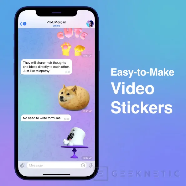 Geeknetic La nueva actualización de Telegram permite crear stickers animados a partir de vídeos 1