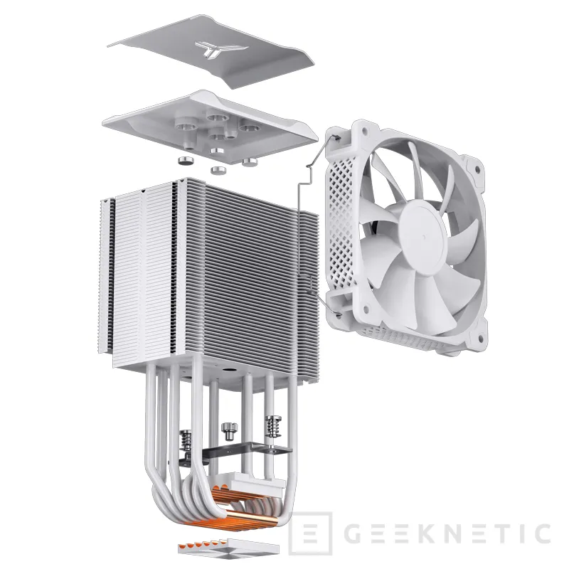 Geeknetic Jonsbo launches the new HX6240 tower format heatsink in black or white weighing more than 1 kg 2