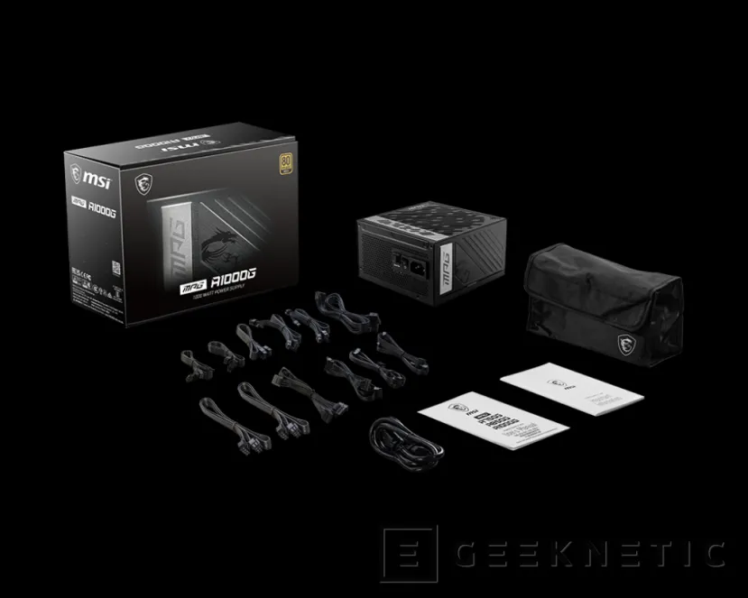 Geeknetic La nueva fuente de alimentación MSI MPG A1000G ofrece 1000W en un tamaño compacto y totalmente modular 4