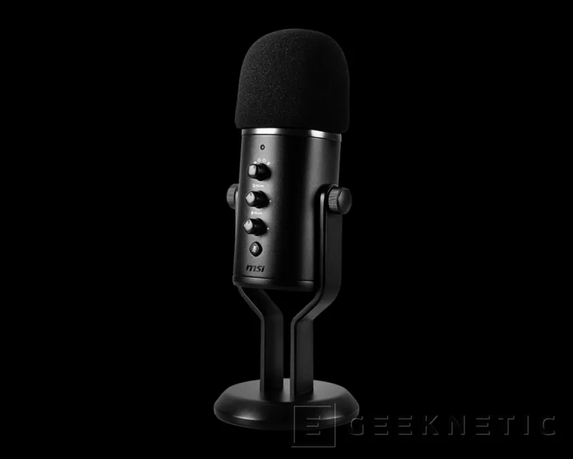 Geeknetic MSI ha lanzado el micrófono Immerse GV60 con 4 modos de grabación y controles en el micrófono 2