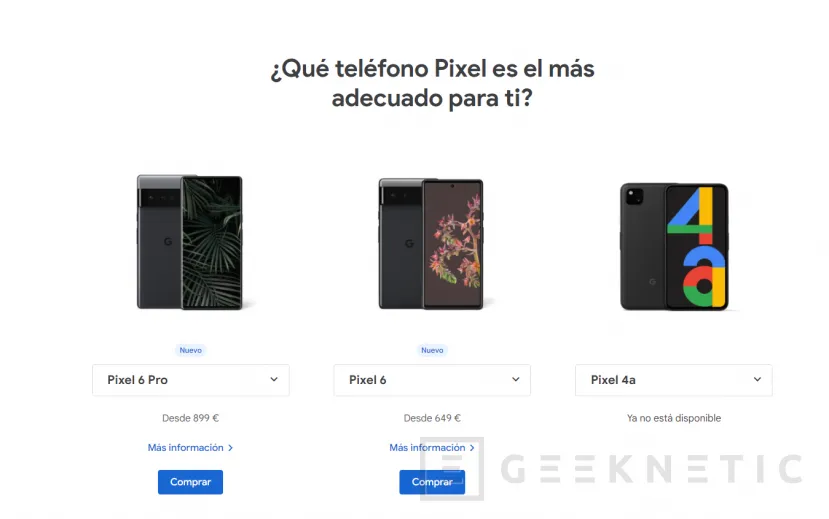 Geeknetic Google trae a España sus Pixel 6 meses después de su lanzamiento internacional 4