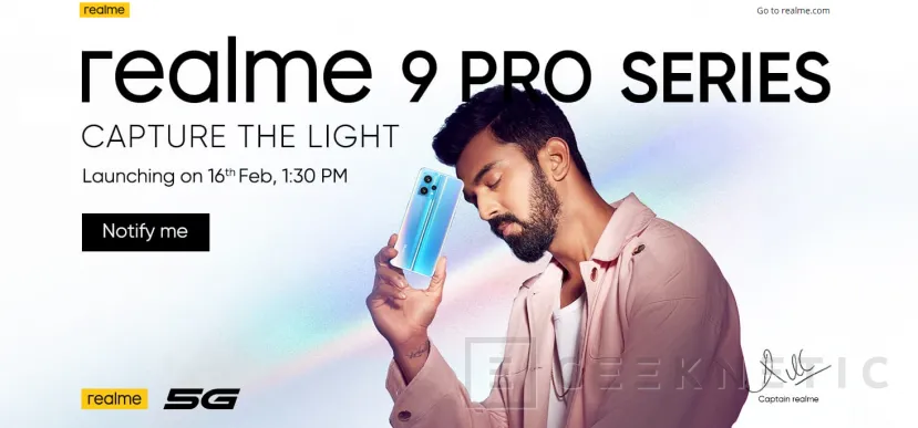 Geeknetic El Realme 9 Pro se presentará el 16 de febrero con una trasera que cambia de color 2