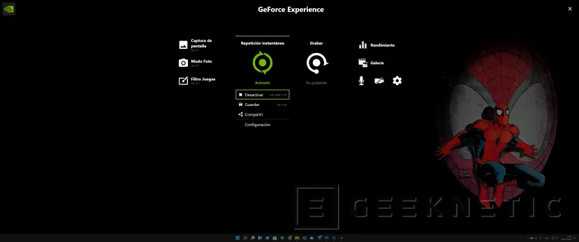 Geeknetic Cómo grabar el escritorio de Windows con NVIDIA GeForce Experience 15