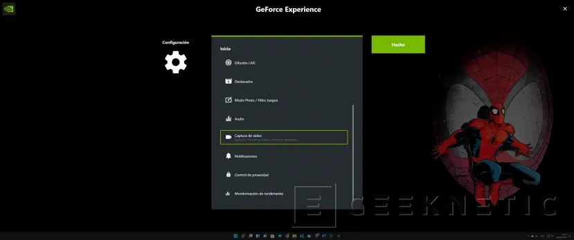 Geeknetic Cómo grabar el escritorio de Windows con NVIDIA GeForce Experience 11