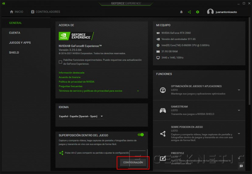 Geforce experience grabar escritorio new arrivals