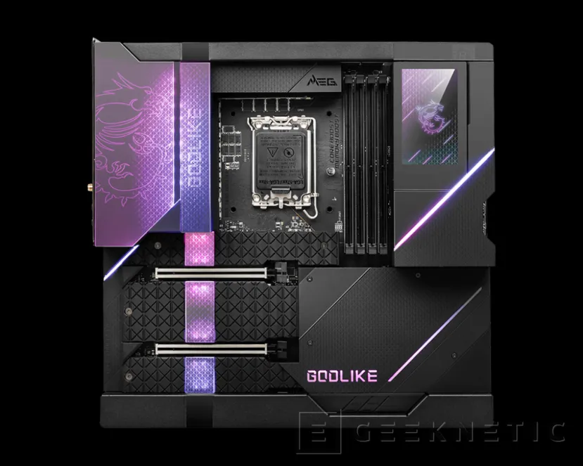 Geeknetic MSI presenta su placa MEG Z690 GODLIKE con diseño de 20+2 fases, pantalla LCD de 3,5 pulgadas y SSD M.2 PCIe 5 1