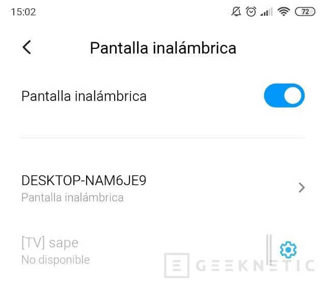 Geeknetic Cómo Compartir La Pantalla de Android en la TV o PC 5