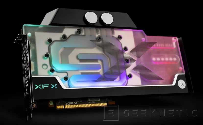 Geeknetic Nueva XFX Speedster Zero Radeon RX 6900XT RGB EKWB con bloque de RL personalizado 1