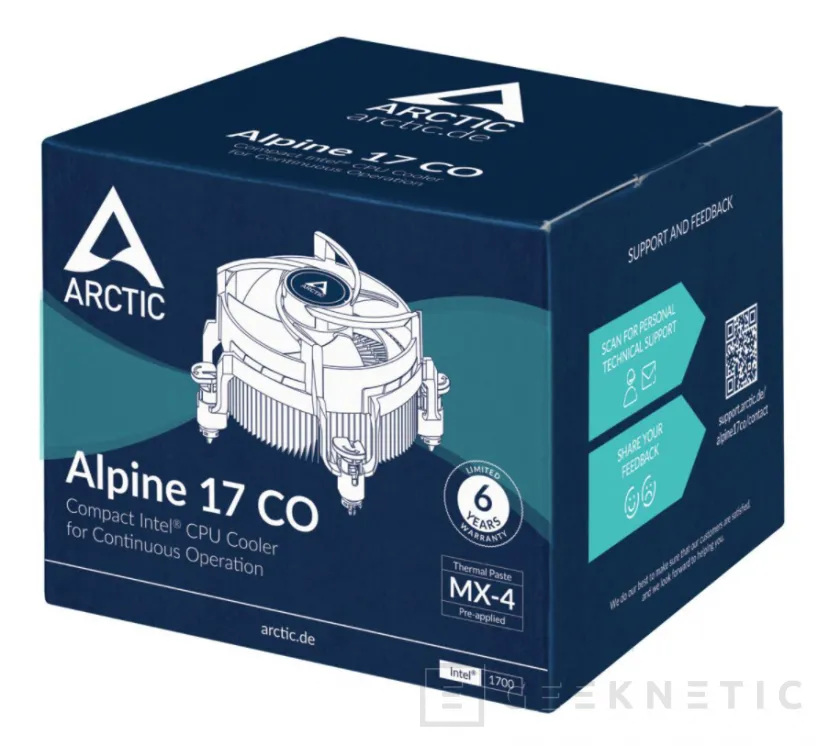 Geeknetic ARCTIC lanza dos nuevos disipadores de la gama Alpine para el socket LGA 1700 1