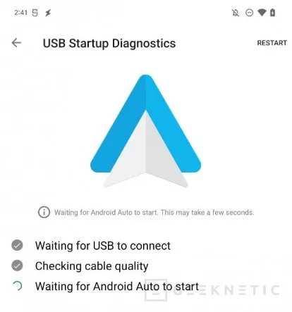 Geeknetic Android Auto recibe una herramienta de diagnóstico para cables USB 1