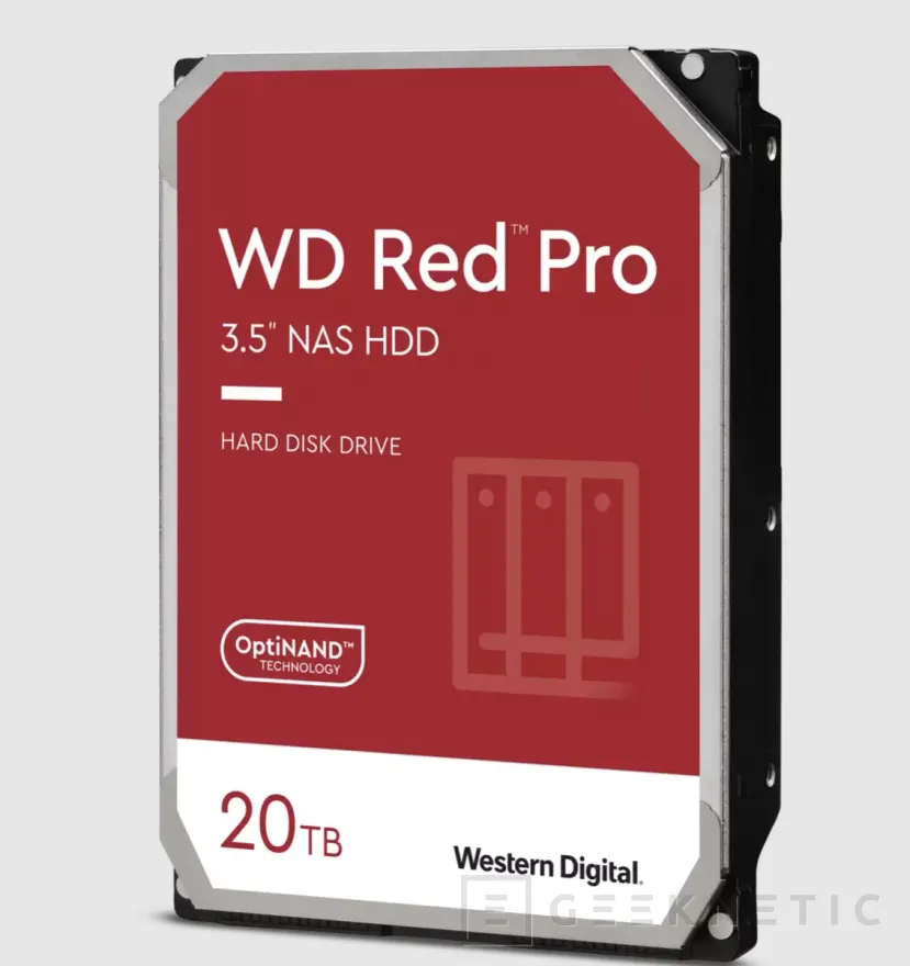 Geeknetic Los nuevos Western Digital Red Pro de 20TB incluyen 64 GB de caché OptiNAND 1