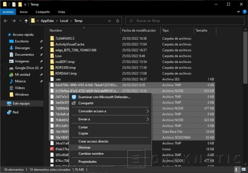 Geeknetic Cómo Eliminar los Archivos Temporales en Windows 10 3