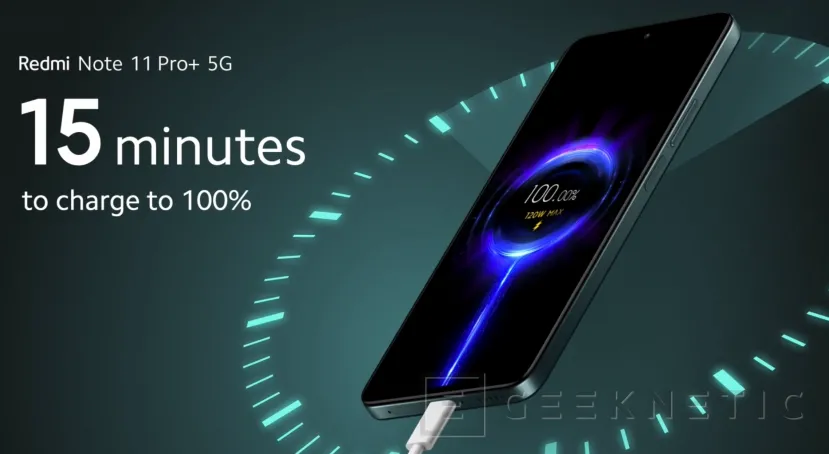 Redmi Note 11 Pro+ 5G: un celular mejorado que se carga en solo 15 minutos