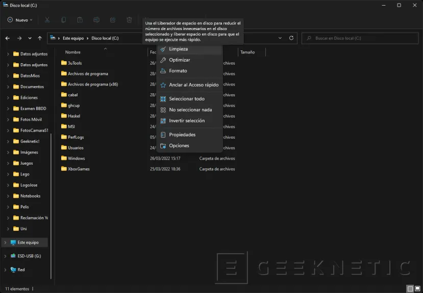 Geeknetic Cómo Eliminar los Archivos Temporales en Windows 11 6