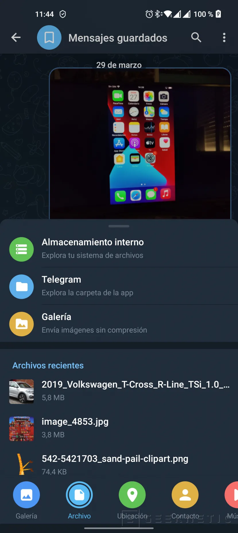 Geeknetic Cómo usar Telegram como Almacenamiento Online Ilimitado y Gratis 4