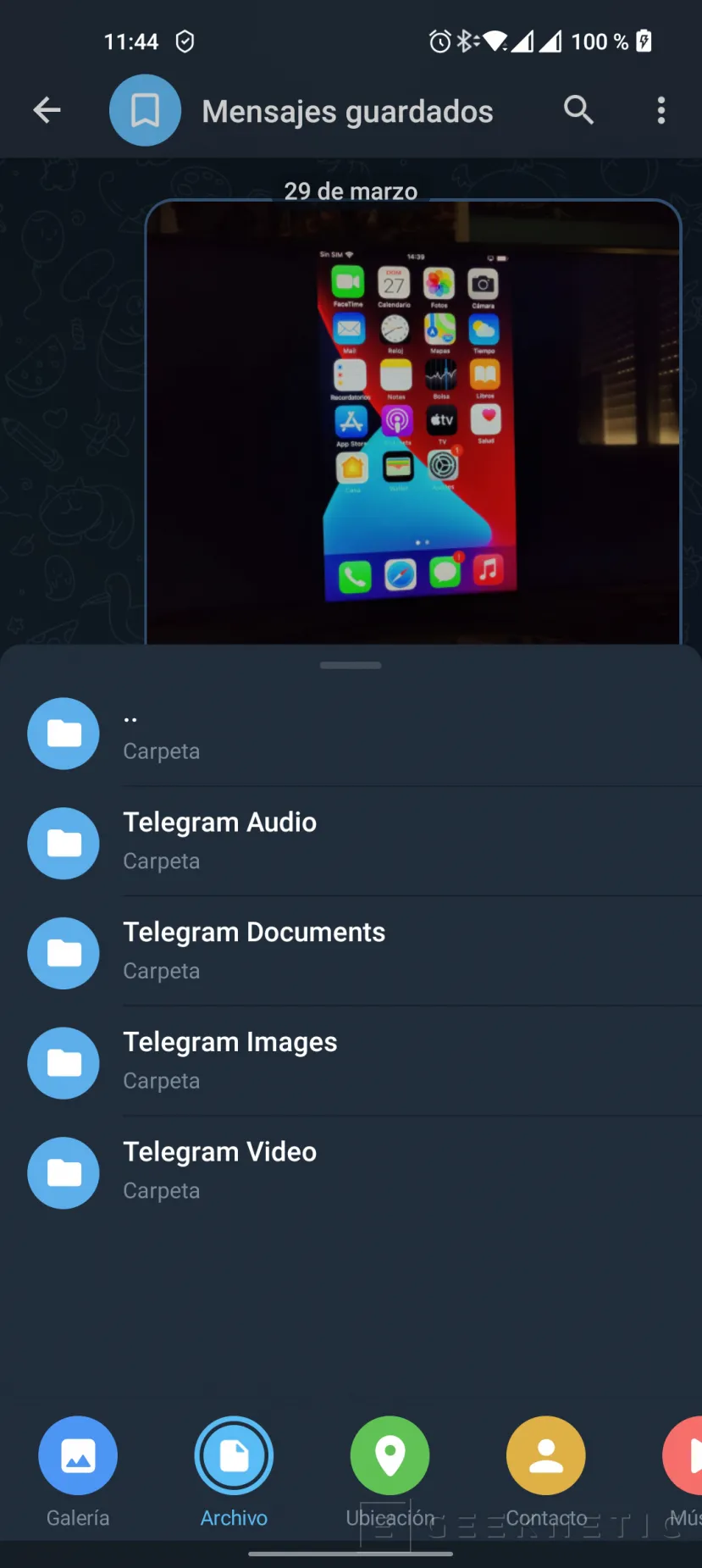 Geeknetic Cómo usar Telegram como Almacenamiento Online Ilimitado y Gratis 5