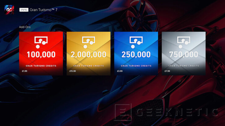 Geeknetic Una actualización añade microtransacciones a Gran Turismo 7 tras el periodo de review, hasta 200 dólares por un coche 1