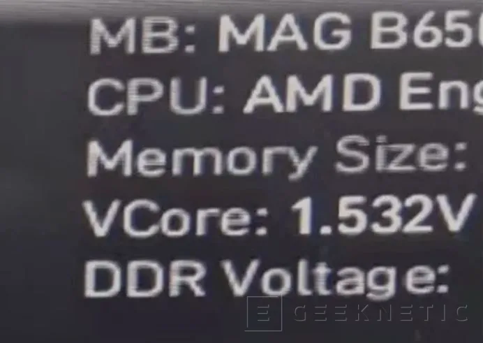 Geeknetic Filtrada una placa base MSI B650 con un chip AMD Ryzen 7000 de ingeniería 1