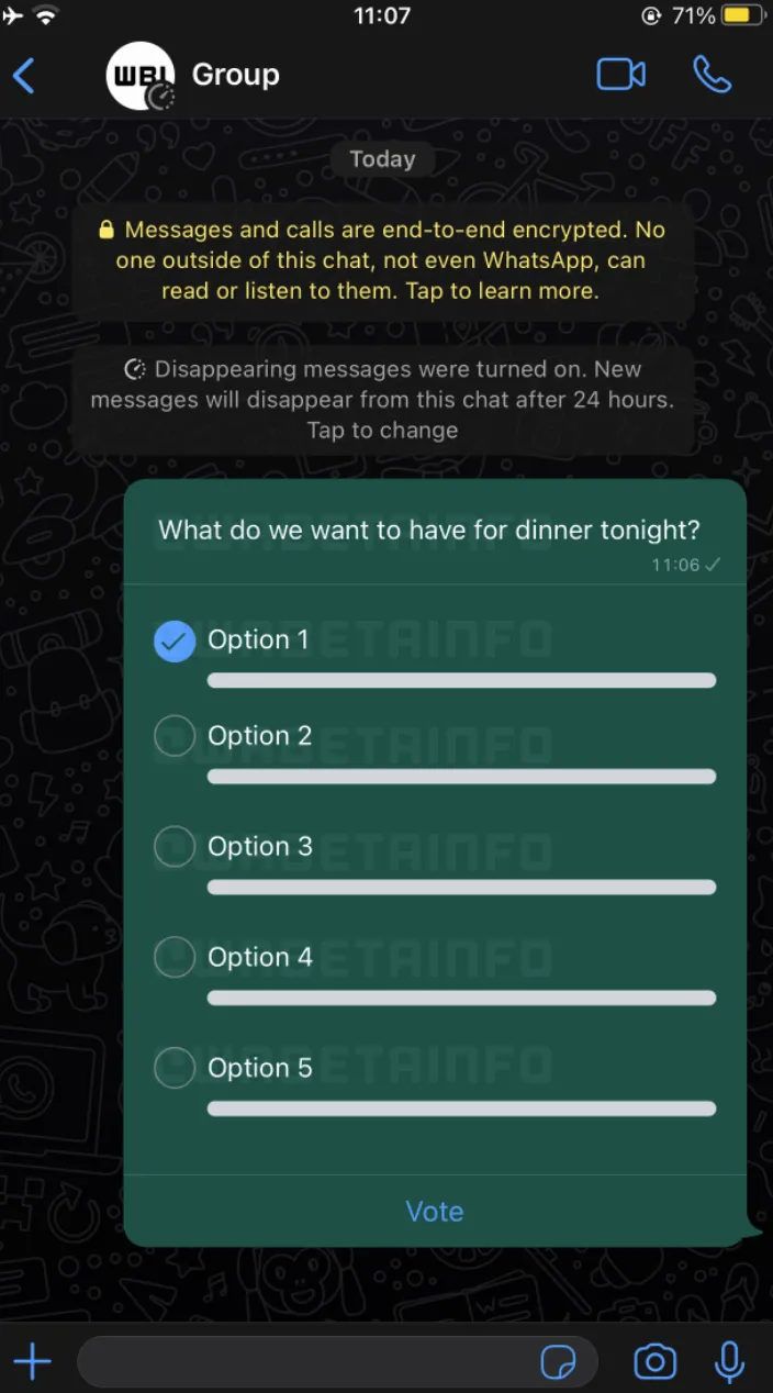 Geeknetic Whatsapp está probando la integración de encuestas en grupos 1