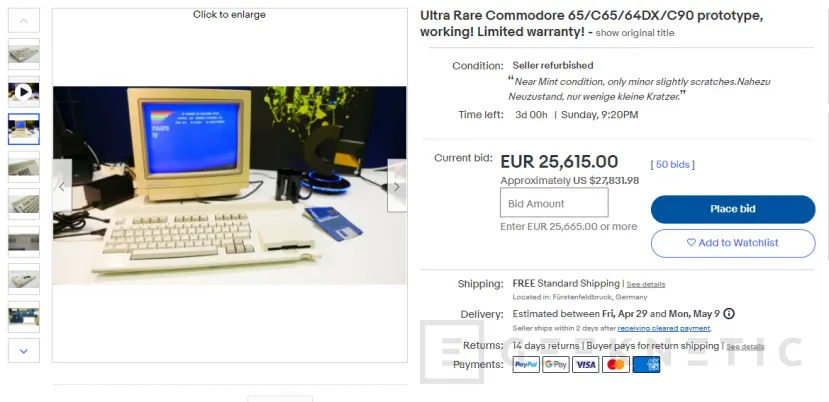 Geeknetic Un prototipo de la Commodore 65 aparece en subasta por más de 25.000 euros 1