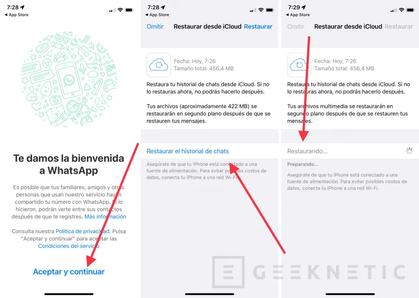 Geeknetic Cómo Hacer una Copia de Seguridad de WhatsApp 3