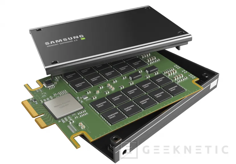 Geeknetic Samsung muestra las primeras RAM de 512 GB en formato CXL 1