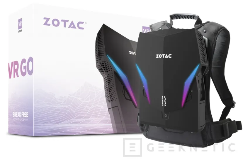 Geeknetic La nueva mochila para VR ZOTAC VR GO 4 combina una RTX A4500 con procesadores de pasada generación 1
