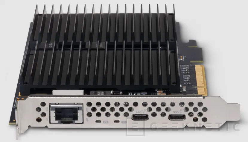Geeknetic Conectividad 10GbE, USB-C 3.1 y M.2 NVMe en la tarjeta PCIe de un slot Sonnet McFiver ofrece 2