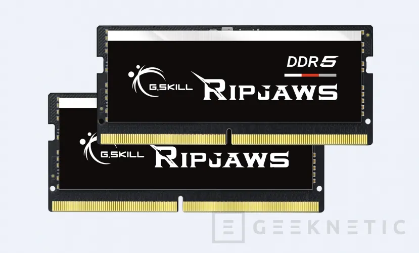 Geeknetic Nuevas memorias G.SKILL Ripjaws DDR5 SO-DIMMSO-DIMM DDR5 para portátiles con hasta 5.200 MHz y 32 GB por módulo 1