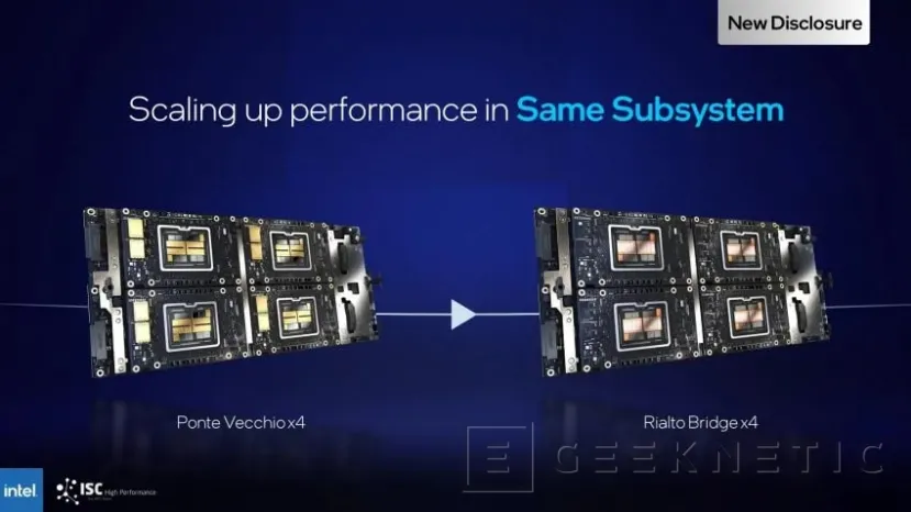 Geeknetic Intel Rialto Bridge contará con hasta 160 núcleos Xe 2