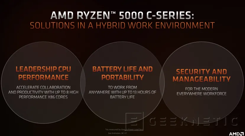 Geeknetic AMD lanza sus procesadores Ryzen 5000C con hasta 8 núcleos para Chromebooks 1