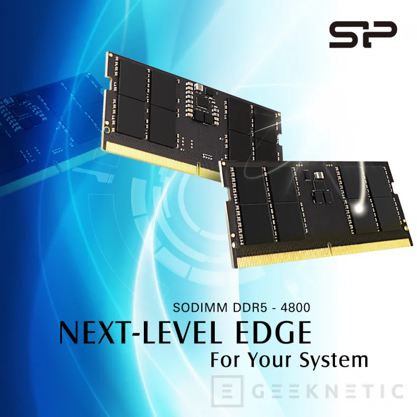 Geeknetic Silicon Power lanza sus memorias SO-DIMM DDR5 a 4800MHz CL40 en kit de hasta 64 GB 1