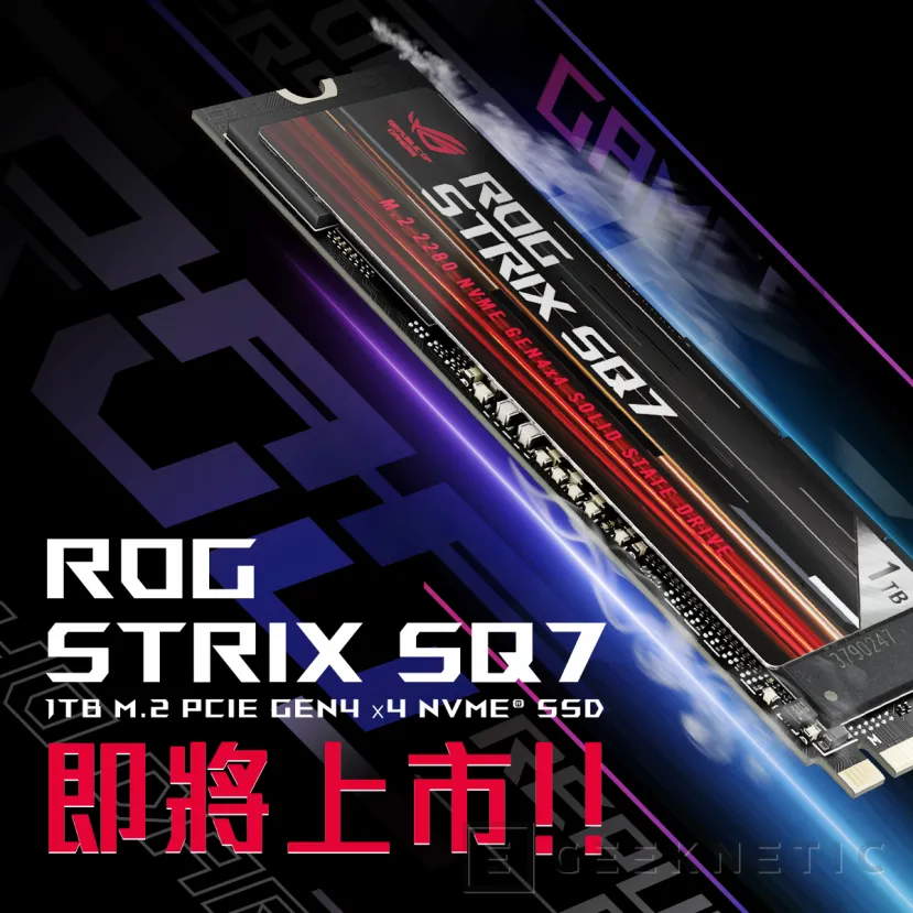 Geeknetic ASUS también se mete en el mundo de los SSD M.2 con su unidad ROG STRIX SQ7 1