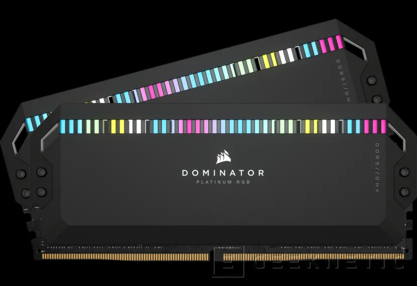 Geeknetic Las memorias DDR5 Corsair DOMINATOR PLATINUM RGB llegan hasta los 6.600 MHz con una latencia CL32 1