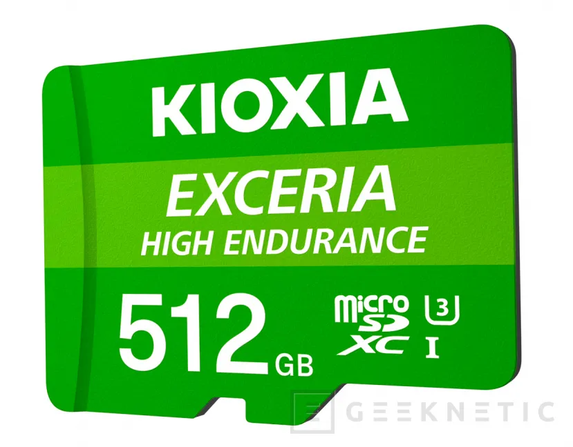 Geeknetic KIOXIA presenta la microSDXC High Endurance de 512 GB para grabación continua de vídeo en 4K 1