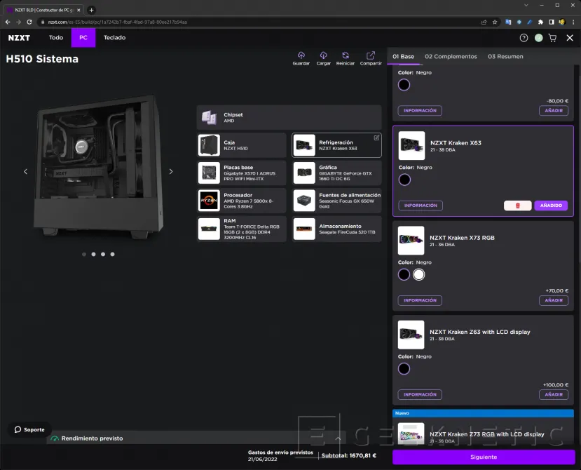 Geeknetic NZXT BLD:  Configura Tu PC Ideal en su Web y Recíbelo Montado en Casa 8