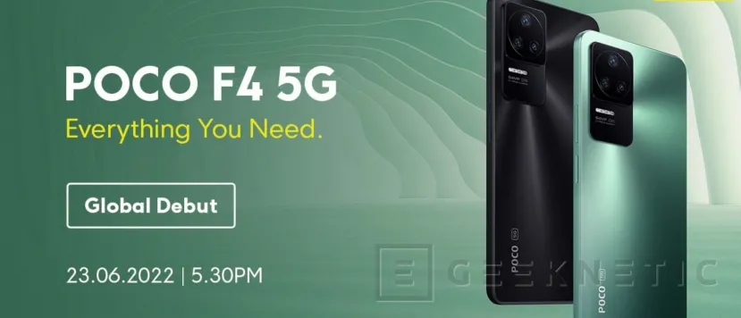 Geeknetic El POCO F4 5G y el X4 GT serán presentados el próximo jueves 23 1
