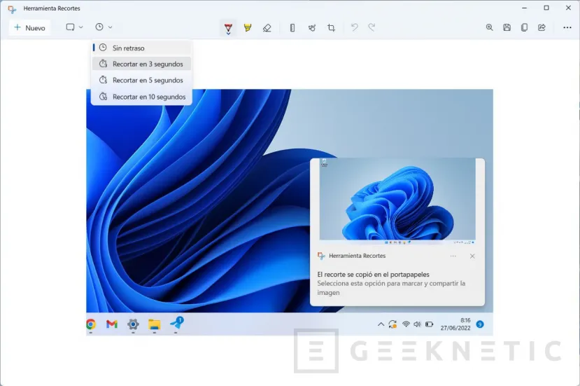 Geeknetic Cómo hacer capturas de pantalla en Windows 11 4