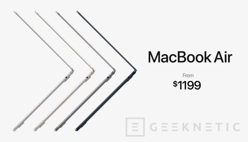 Geeknetic Apple contagia el notch al MacBook Air con procesador M2 1