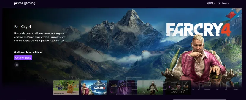 Geeknetic Consigue Gratis Far Cry 4, WRC 8 y Escape from Monkey Island con Amazon Prime Gaming 1