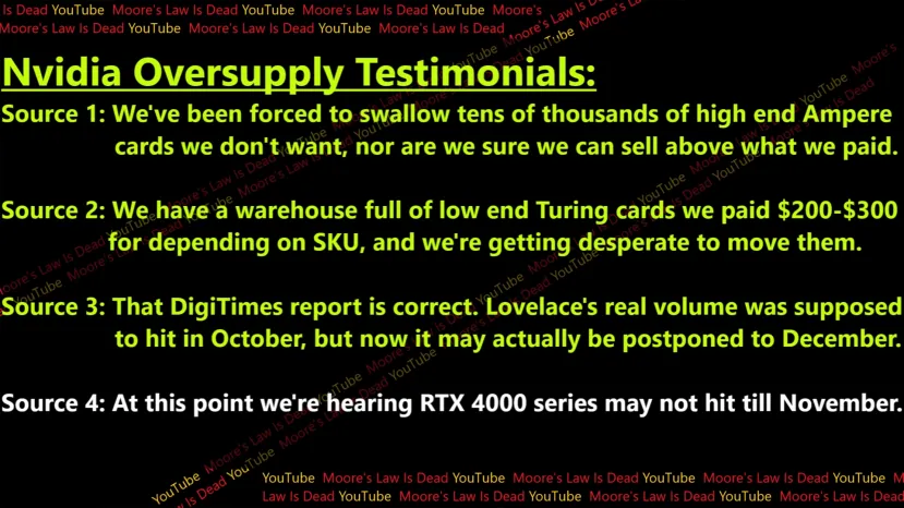 Geeknetic NVIDIA considera retrasar el lanzamiento de las RTX 40 Series a diciembre 1