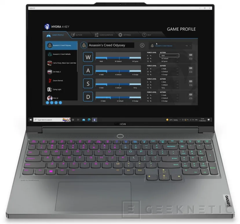 Geeknetic Lenovo integrará teclados Peratech com sensor de força em seu Legion 7 e 7i 1