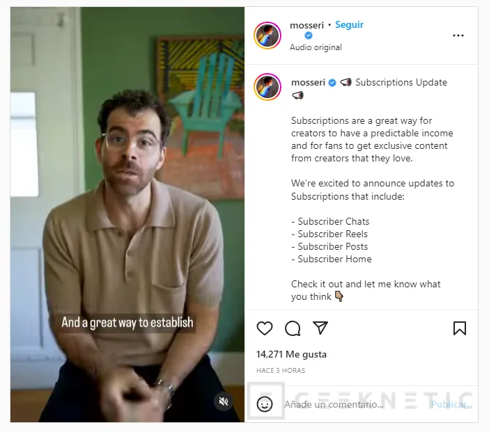 Geeknetic Instagram permitirá subir publicaciones para suscriptores de pago 1
