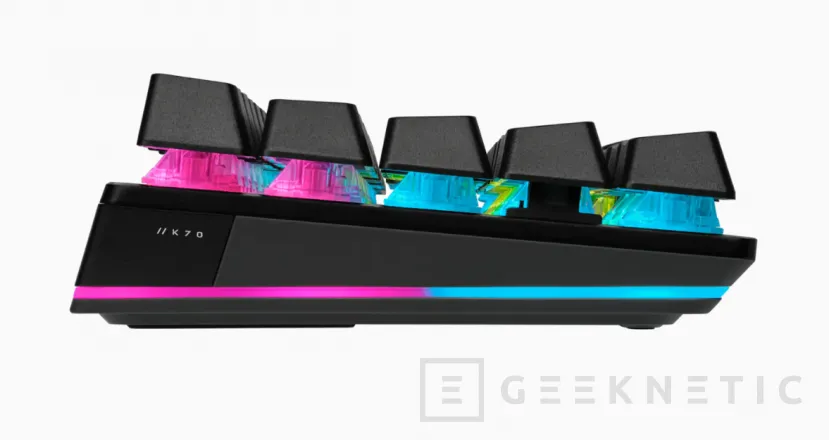 Geeknetic Novo Corsair K70 Pro Mini Teclado RGB Sem Fio com 60% de Tamanho e 8000Hz Polling 3