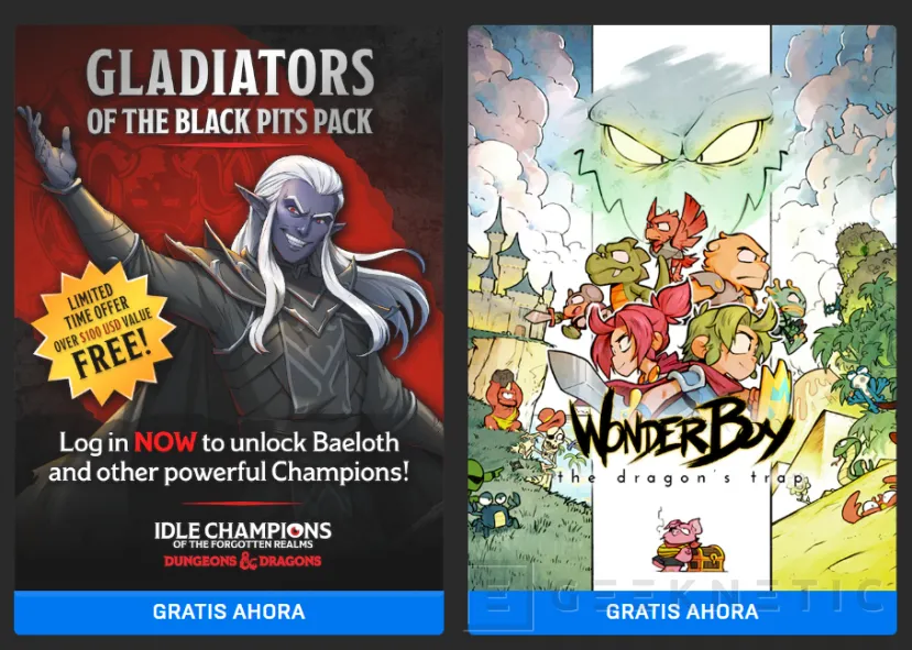 Geeknetic Epic Games distribui conteúdo para Idle Champions e Wonder Boy The Dragons Trap 1