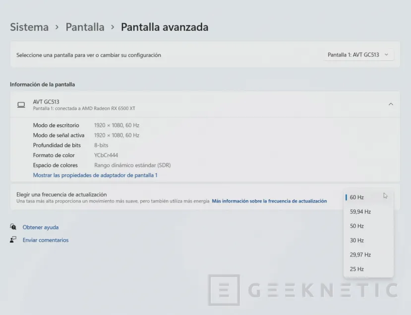 Geeknetic Cómo extender varias pantallas en Windows 11 7